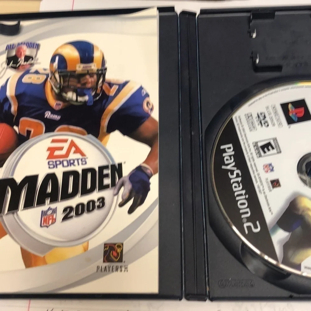 34. &35. MADDEN NFL 2003 for PlayStation 2 Video Game